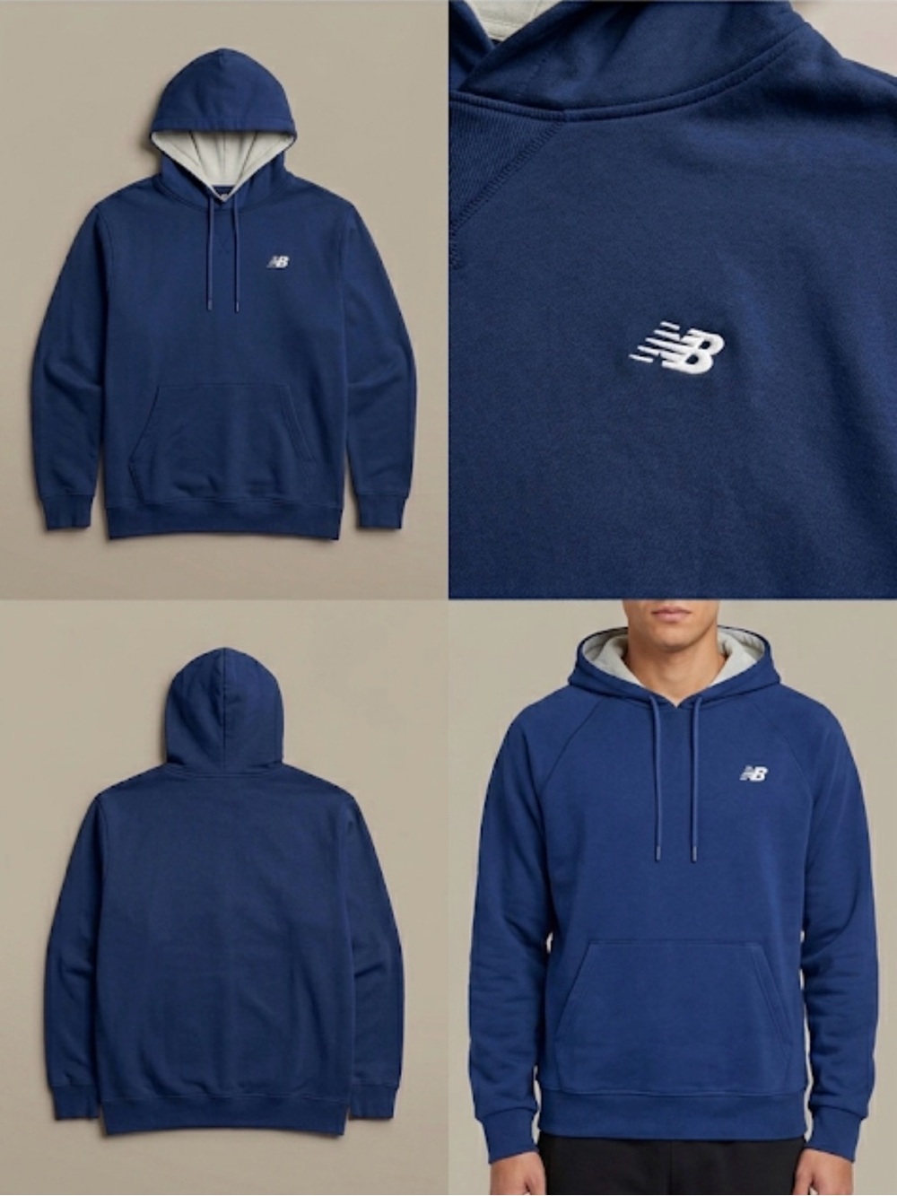 New Balance Navy Blue Pullover Hoodie
